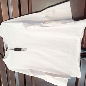 NWT Allison Andrews Bell-Sleeve Top, L